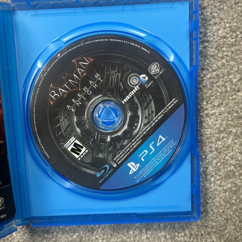 Warner Bros Batman Arkham Knight PS4 PlayStation 4 Blue Action Adventure Game